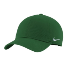 Nike Heritage 86 cap in green with bold white side logo.