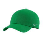 Nike Heritage 86 Caps in green with a white swoosh on the side.