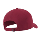 Red Nike Heritage 86 caps back view with adjustable strap.