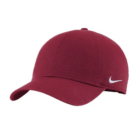 Nike Heritage 86 red cap featuring a small white swoosh logo on the front.
