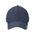 Front view of a navy Nike Swoosh Legacy 91 Cap with a white Swoosh logo.