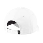 White Nike Swoosh Legacy 91 cap with adjustable strap and back stitching.