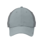 Gray Nike Swoosh Legacy 91 Cap, dark gray front view with Swoosh.
