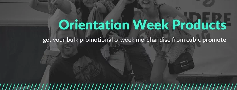 banner of orientation week products