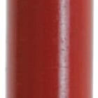 A red colored pencil with a sharpened tip, positioned vertically against a white background.