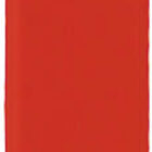 A vertical red rectangular strip on a white background.