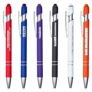 Tealing Bulk Logo Pens Rubberised