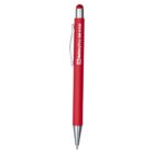 A red pen with a metal clip and tip, labeled Baoke Style in white text on the side. The pen has a retractable mechanism with a red button at the top.