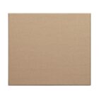 A plain, unopened cardboard box with a smooth surface, viewed from above. It has a light brown color and is set against a white background.