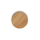 A round wooden lid with a smooth, light brown surface. The grain of the wood is visible, giving it a natural and rustic appearance. The lid is viewed from above against a plain white background.
