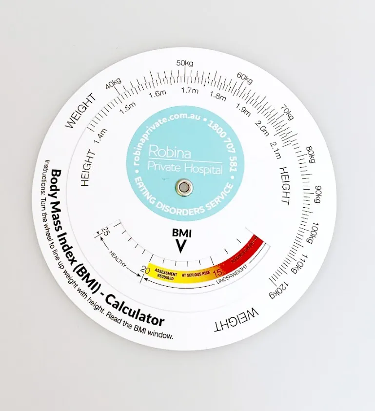 Personalised Bmi Weight Wheel