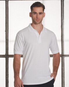 Pique Knit Mens Company Polo Shirts