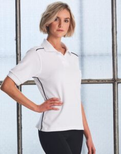 100% Cotton Branded Polo Shirt Womens