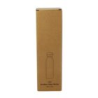 A tall, rectangular cardboard box with an outline drawing of a water bottle and text that reads Shadow Water Bottle 750ml / 25oz on the front. The box has a plain, minimalist design.