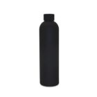 A solid black, cylindrical bottle with a smooth surface. It has a round, matching black cap and is standing upright against a white background.