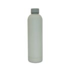 A light gray, cylindrical water bottle with a matching screw-on cap. The bottle has a smooth, matte finish and is set against a plain white background.