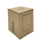 A square, brown cardboard box with ECOGRAIN and S935 printed on it. The side of the box features a simple outline drawing of a wooden-textured bag. The box appears to be closed and is set against a white background.