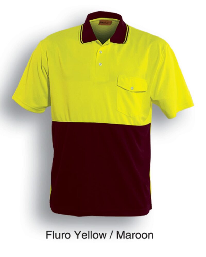 Yellow-maroon