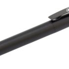 A sleek black pen with a matte finish, featuring a clip labeled CARBON COPY. Its design is smooth and modern, suitable for writing tasks.
