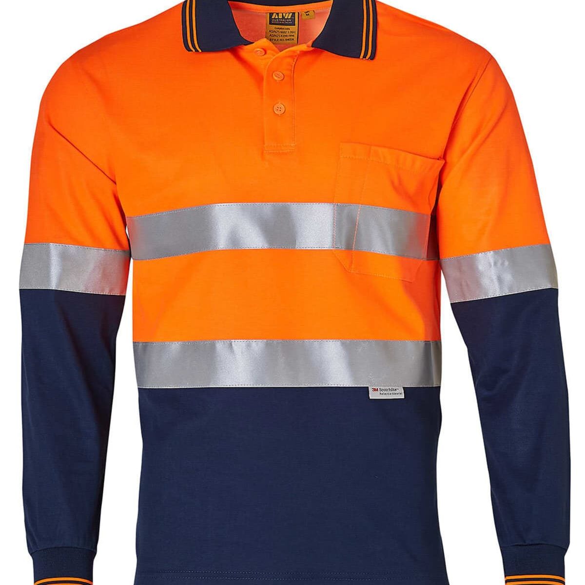 Orange-navy