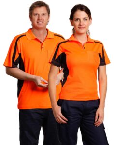 Mens High Visibility Branded Polo Shirt