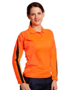 Woman's Blend Long Sleeve Hi-Vis Polos