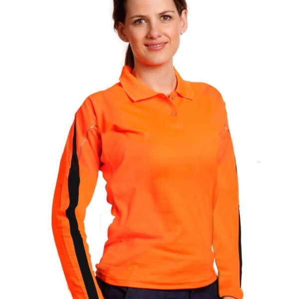 Woman's Blend Long Sleeve Hi-Vis Polo
