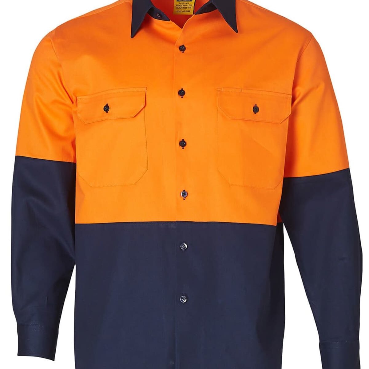 Orange-navy