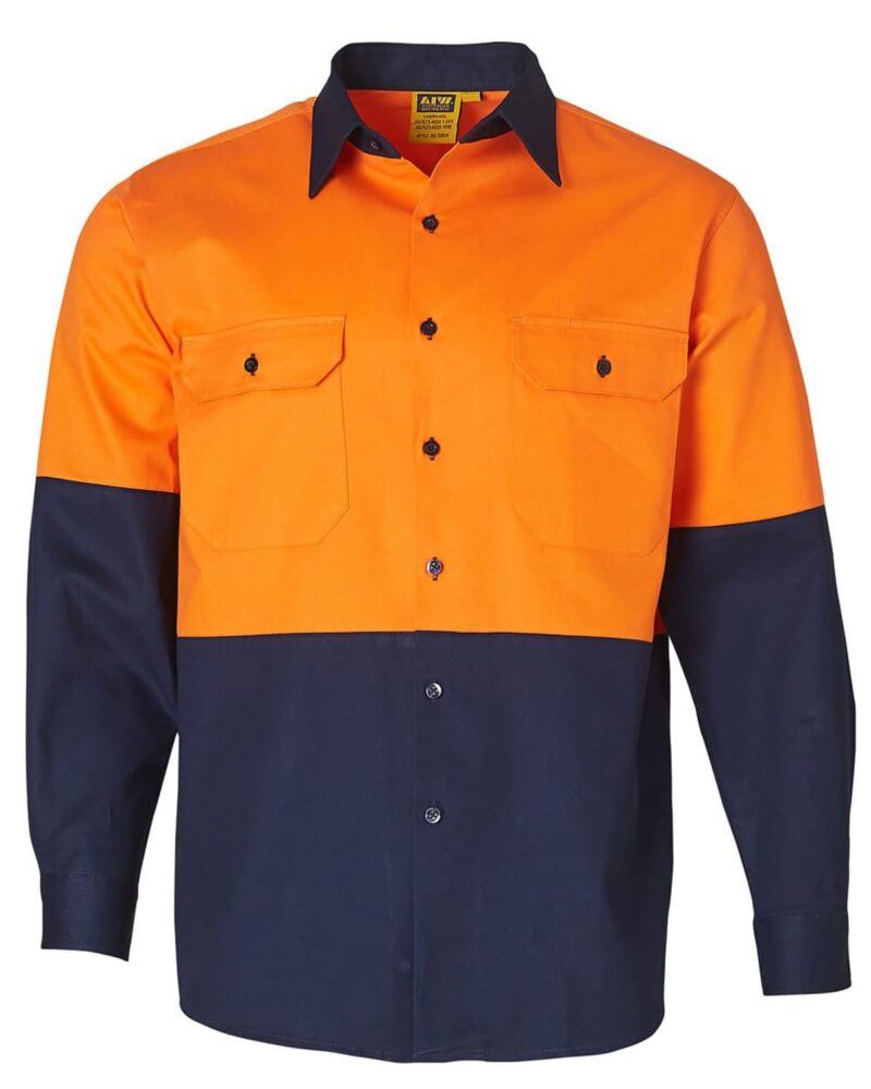 Orange-navy