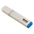 A highlighter with a speckled beige body and a blue cap. The text MABC AUSTRALIA is printed on the side in black.