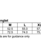 Size chart for TS18 Mens Cotton Singlet featuring UPF 50+ rating and 100% cotton symbol. Sizes S to 3XL listed with half chest measurements from 50.0 to 62.5 cm and body length from 71.0 to 78.5 cm. Easy fit and guidelines noted.