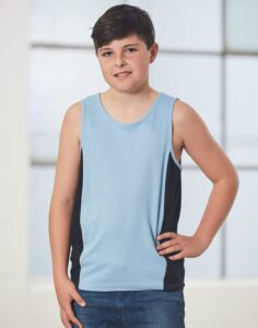 Kids Cooldry Corporate Singlet Tshirt