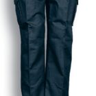 Bottle green cargo pants with multiple pockets, displayed against a white background. The pants have belt loops and adjustable side tabs.