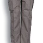 Gray cargo pants with multiple pockets, displayed against a white background. The word Sandstone is written below the pants.