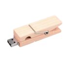 USB stick designed as a wooden clothespin.