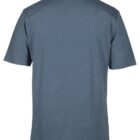 A plain blue-gray short-sleeve T-shirt viewed from the back, displayed against a white background. The shirt has a simple, seamless design with no visible logos or patterns.