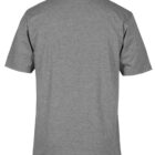 Gray t-shirt displayed on a plain white background, showing the back view. The t-shirt has a simple design with short sleeves and a crew neckline.