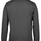 A dark gray long-sleeve shirt shown from the back, with no visible logos or designs. The fabric appears soft and comfortable.
