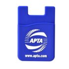 Blue phone wallet with APTA logo and website, apta.com, on the front.