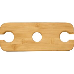 Bamboo Wine Bottles &Amp; Glasses Carriers