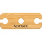 Bamboo holder with three holes, labeled Nottage International Pty Ltd.