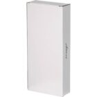 White rectangular cardboard box standing upright with Atkinsani written on the side.