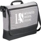 Gray messenger bag with Integrated Archive Systems logo.