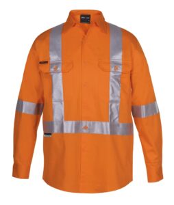 Hi-Vis 150g Rail Work Shirts – X-Back (NSW/QLD)