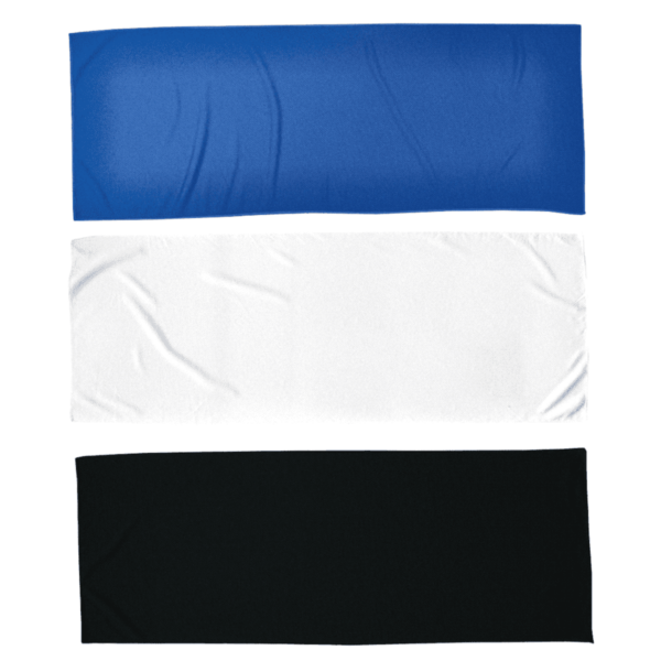 Three horizontal rectangles: blue, white, and black.