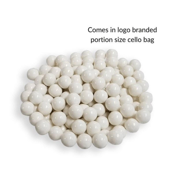 Allens Kool Mints in shiny white portion-size cello bag packaging.