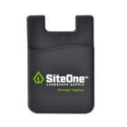 Black phone wallet with SiteOne Landscape Supply logo and Stronger Together text.