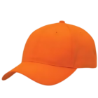 Promotional Expo Event Staff Cap in bright orange with a curved brim.