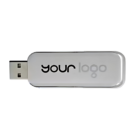 Garcia slider USB key with your logo text on its sleek surface.