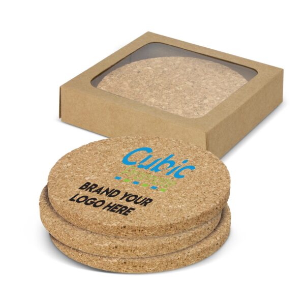 Lamar Promotional Round Cork Coaster Set